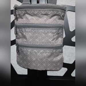 Eddie Bauer - 3-Zipper Crossbody - Gray - NWOT